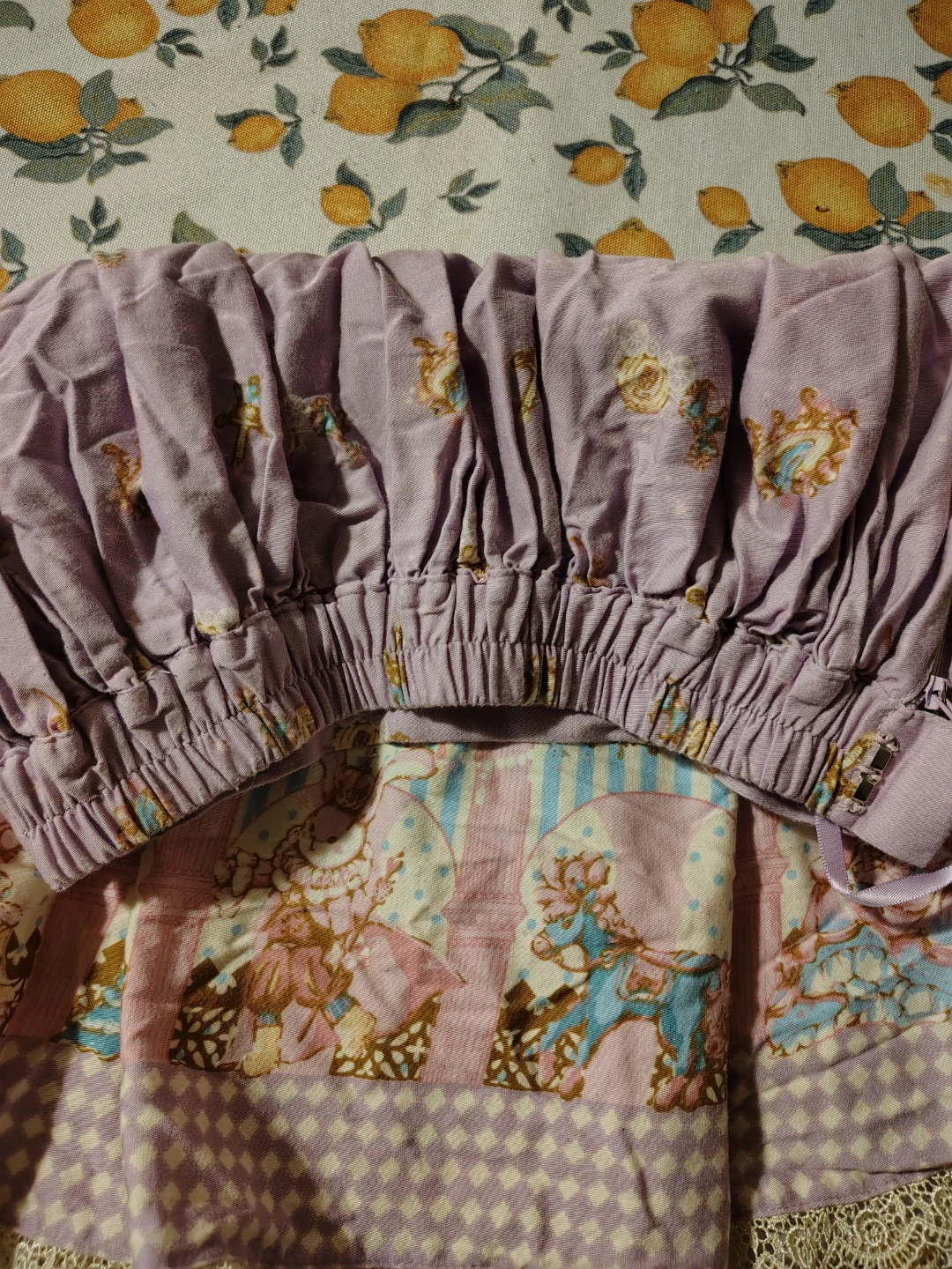 Purple Lolita Style Skirt with Bunny Print - photo 4