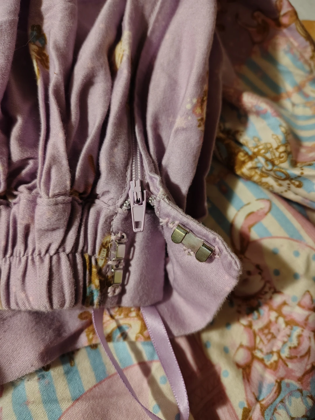Purple Lolita Style Skirt with Bunny Print - photo 5