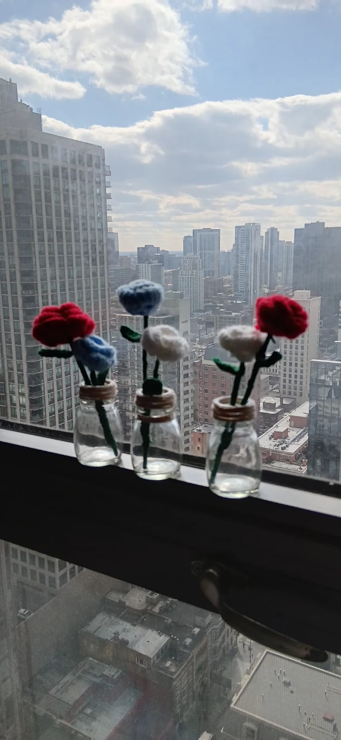Crocheted Flowers in Mini Jars - photo 2