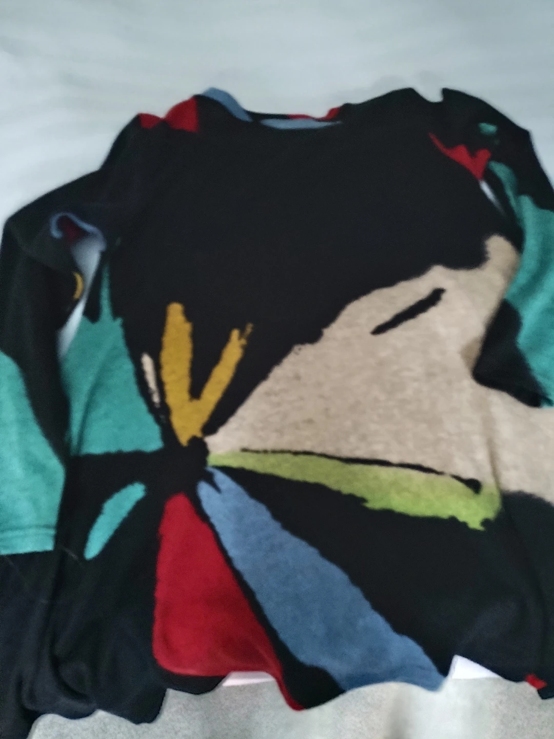 Colourful Abstract Print Long Sleeve Tunic - photo 4