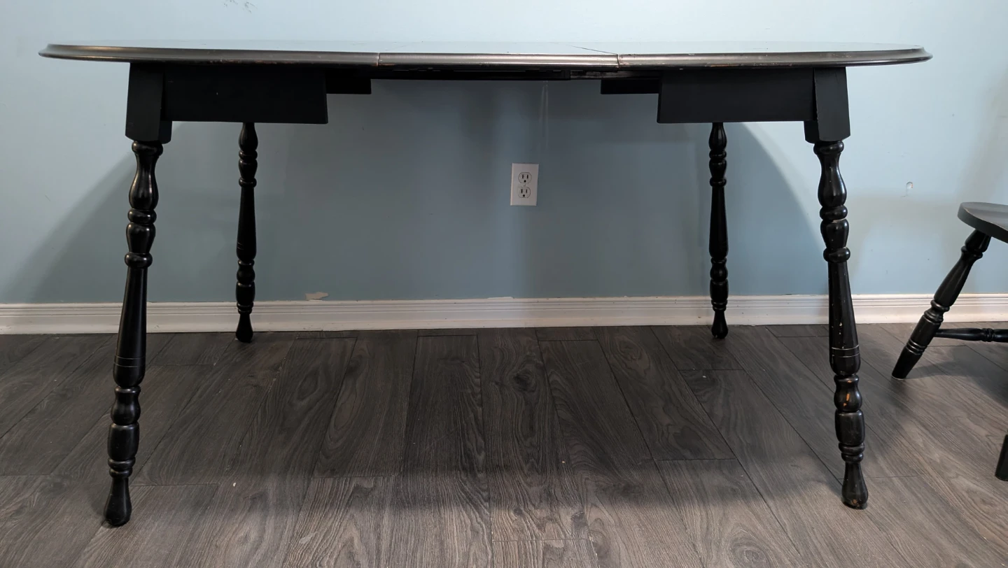 Black Wooden Dining Set with Chairs 🧡 - photo 2