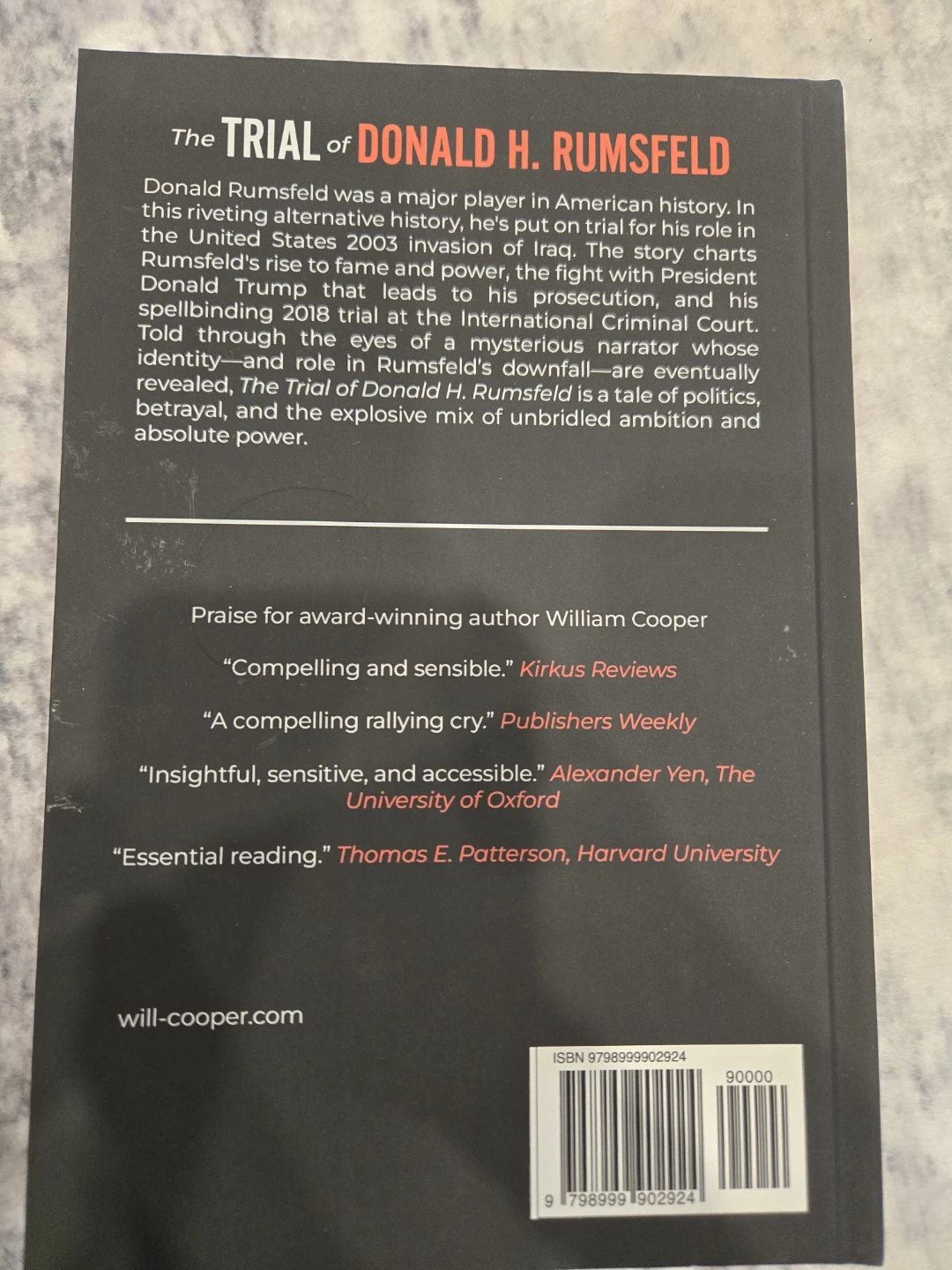 New Hardcover Trial of Donald H. Rumsfeld book - photo 2
