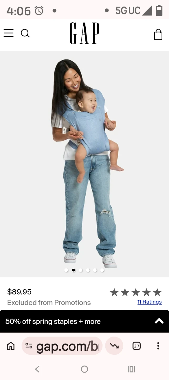 Legacy Gap Baby Carrier 5-25 lbs new borns - photo 3