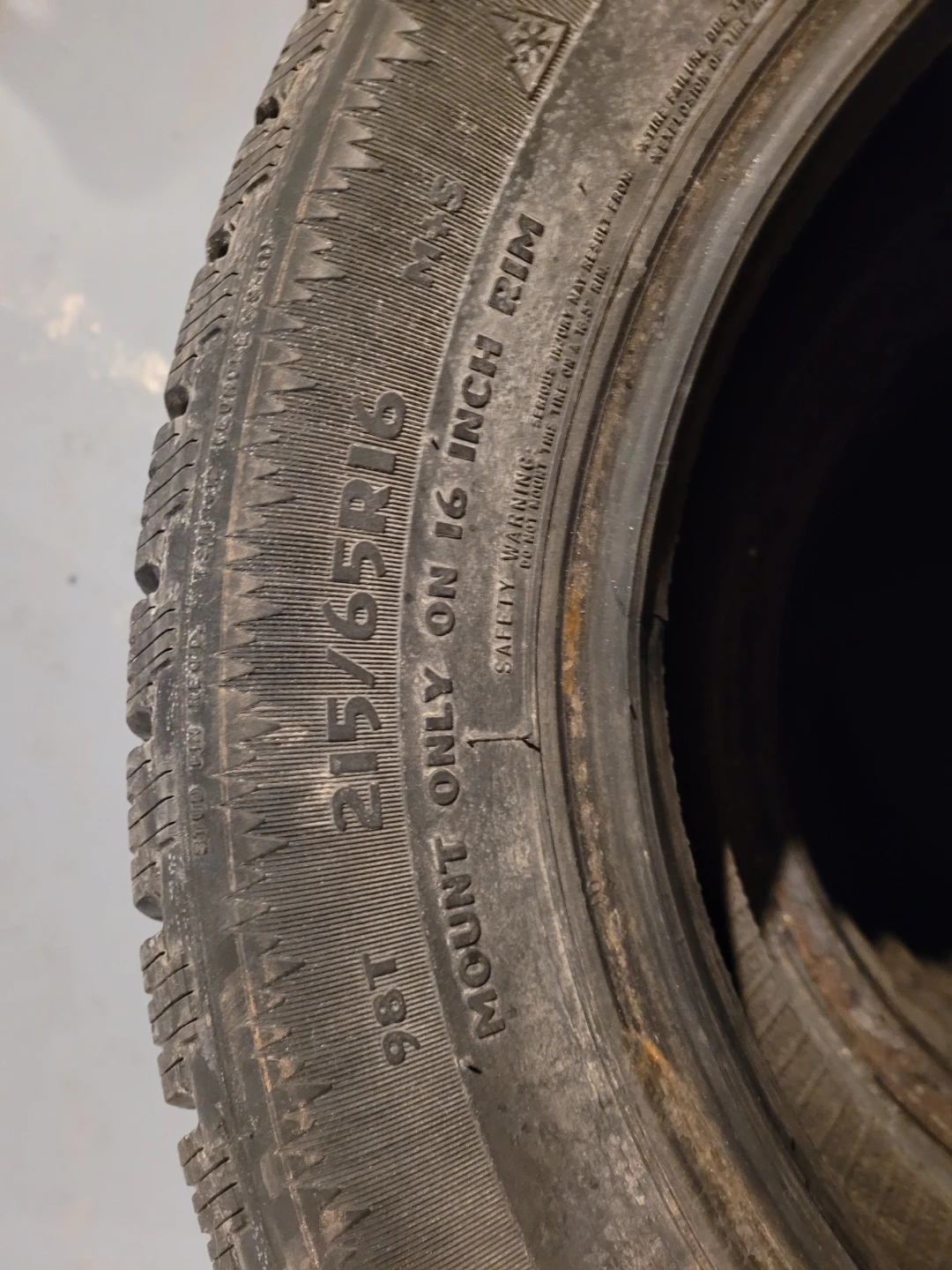 Set of 4 Winter Tires 215/65R16 - photo 3