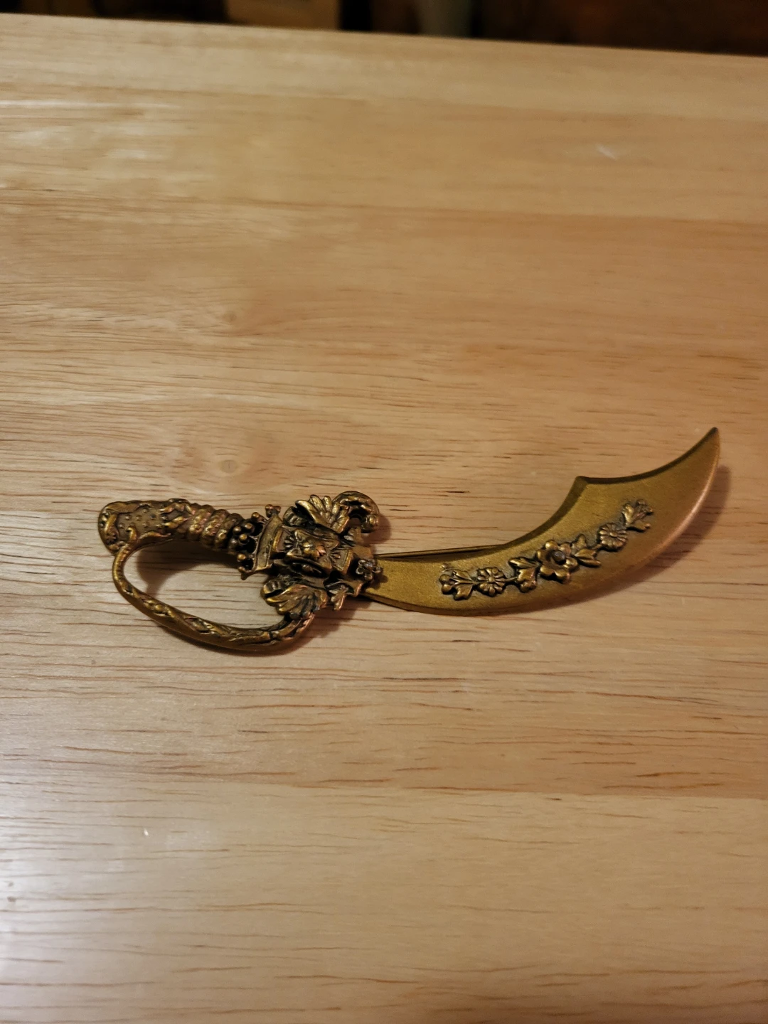 Vintage Sword  Crown Brooch 1950's