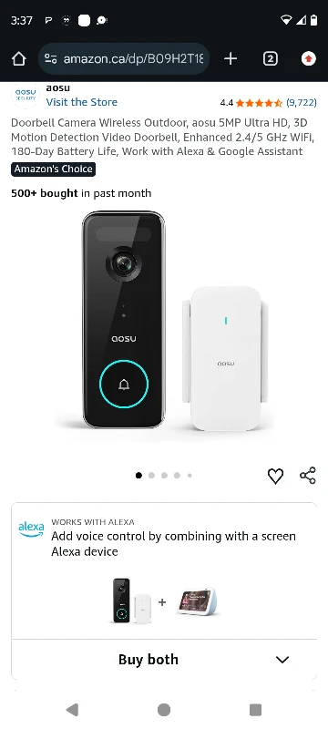 Aosu Wireless Doorbell Camera - photo 2