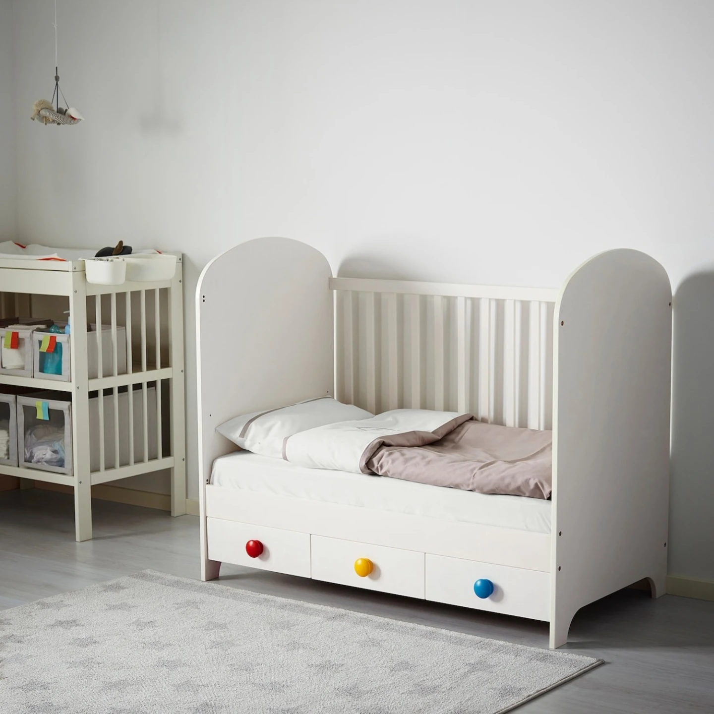 FREE - IKEA White Baby Crib with Drawer Storage - photo 3