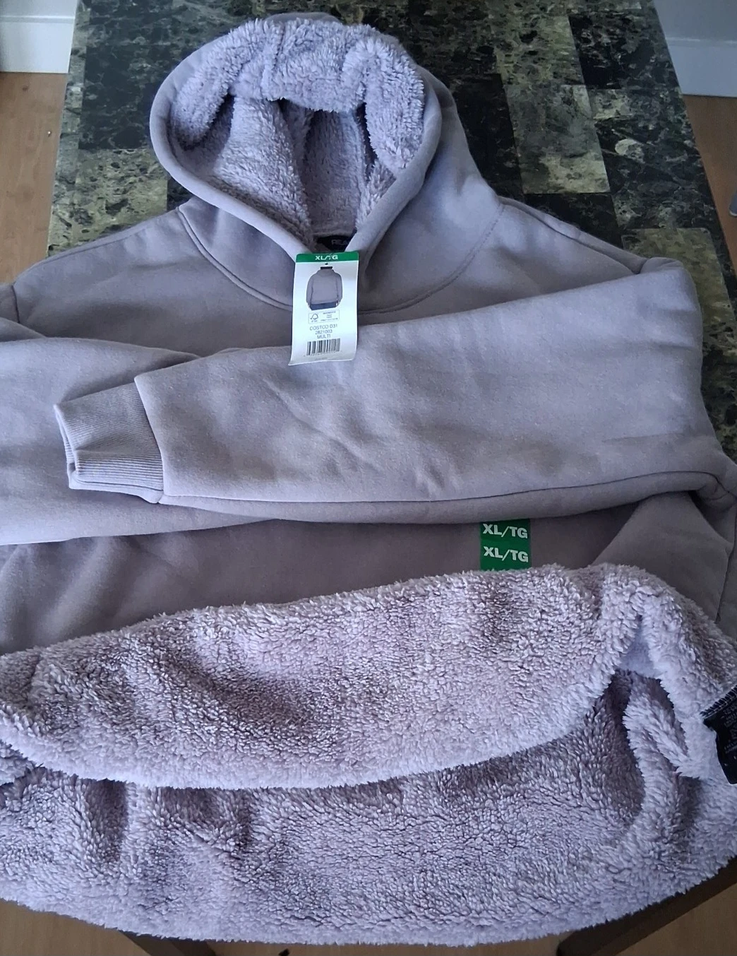 Purple Furry  Lined Hoodie XL/TG - photo 2