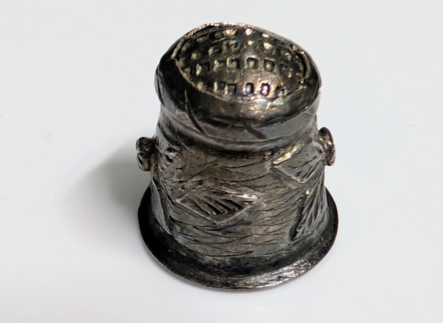 Vintage 1900's Sterling Silver Intricately Designed Thimble - photo 4