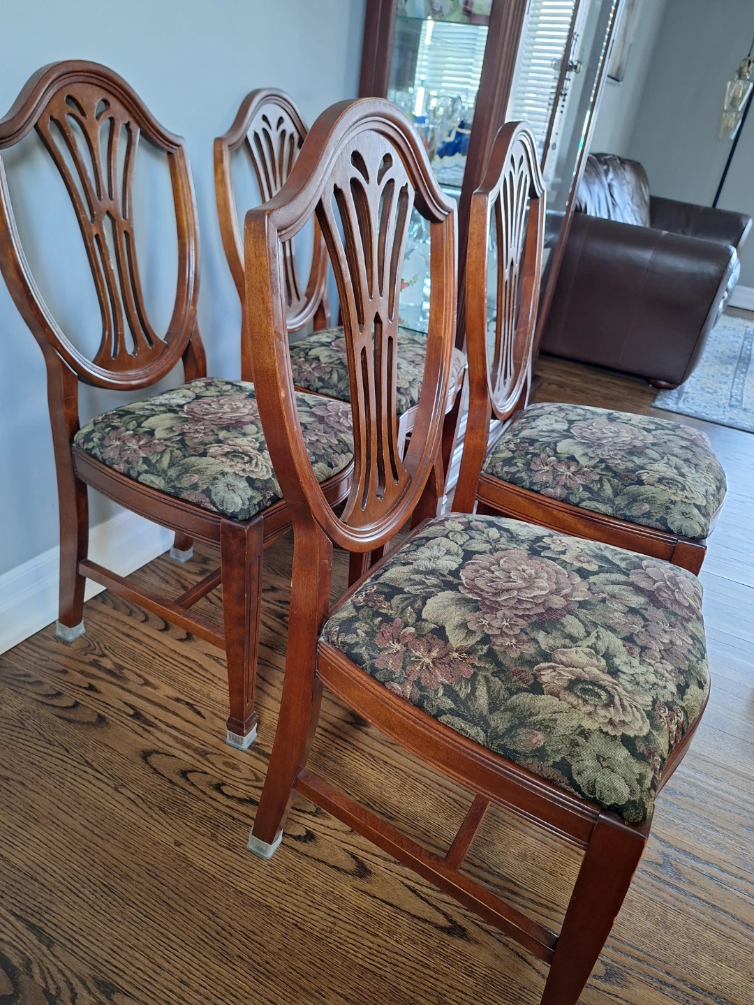 Antique Wood Dining Chairs (4) - photo 2