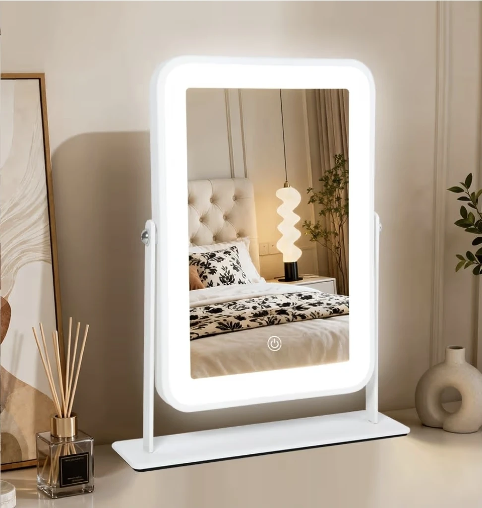 TERROPE Lighted Makeup Mirror with Dimmable LED Light - photo 2