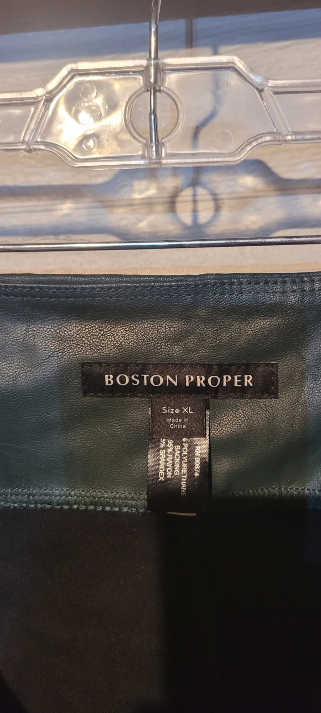 Boston Proper Faux Leather Pants XL - photo 3