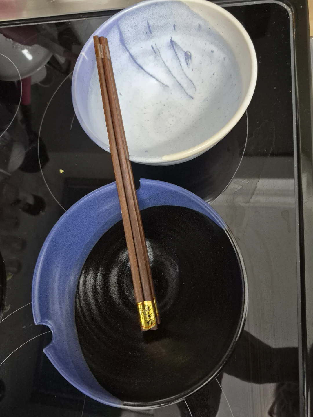 Ceramic Rice Bowl Set with Chopsticks
