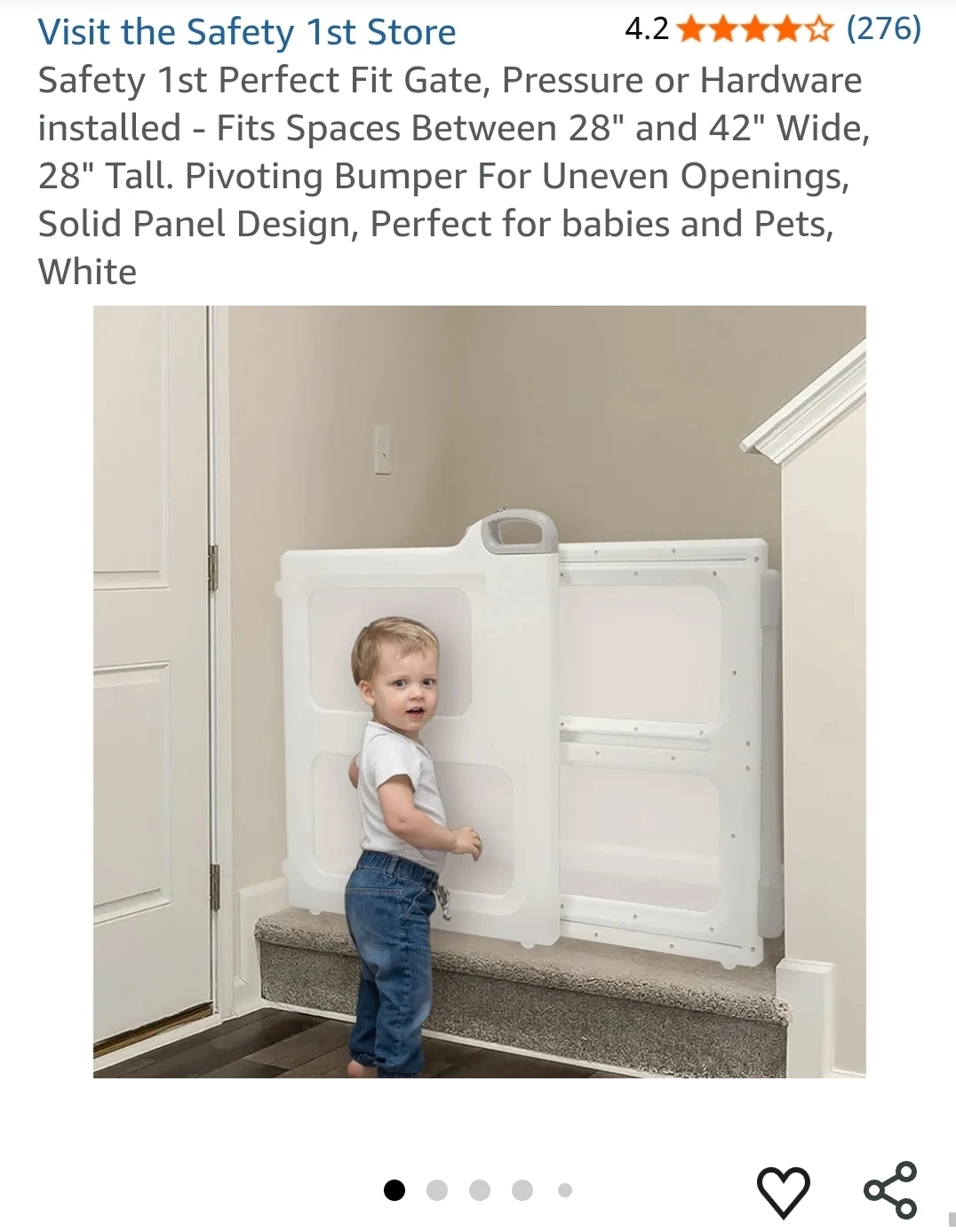 Safety 1st Perfect Fit Gate for Toddlers or Dogs - photo 4
