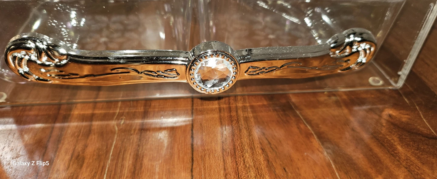Clear Acrylic 4-Compartment Serving Tray with Ornate Handle - photo 3