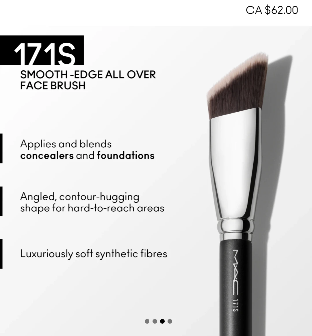 (NEW) 💋 MAC Cosmetics - 171S SMOOTH-EDGE ALL OVER FACE BRUSH - photo 4