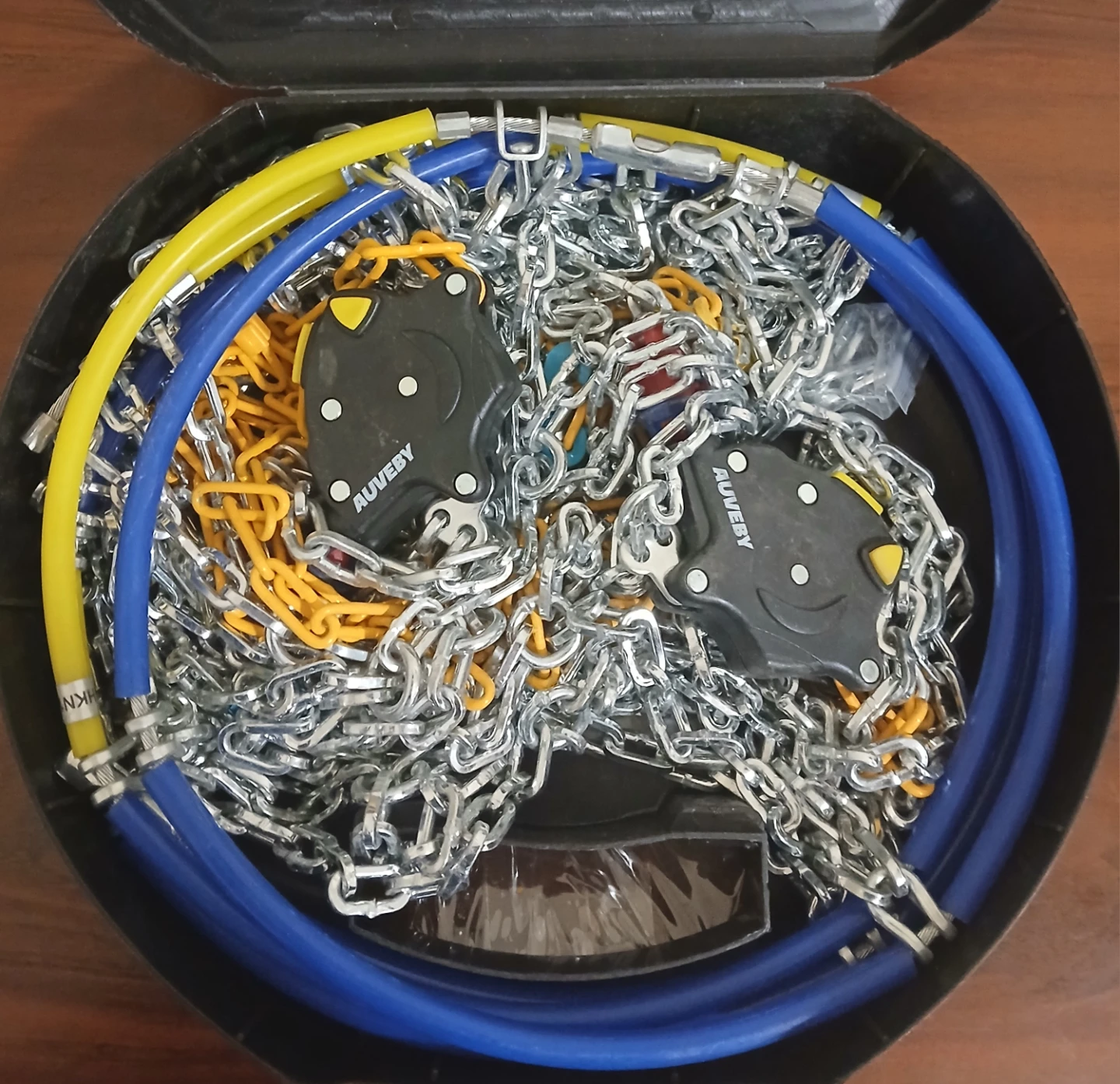 AUVEBY Snow Chains Auto Fixing 1 Min Quick Fit HKN-100 Set of 2 - photo 3