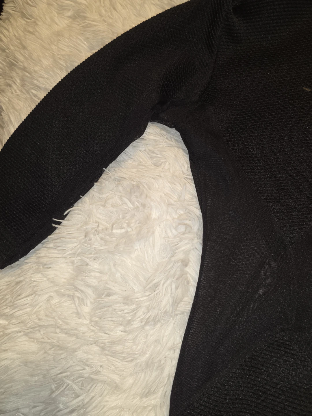 Black Missguided Mesh Panel Dress Size 14 - photo 4