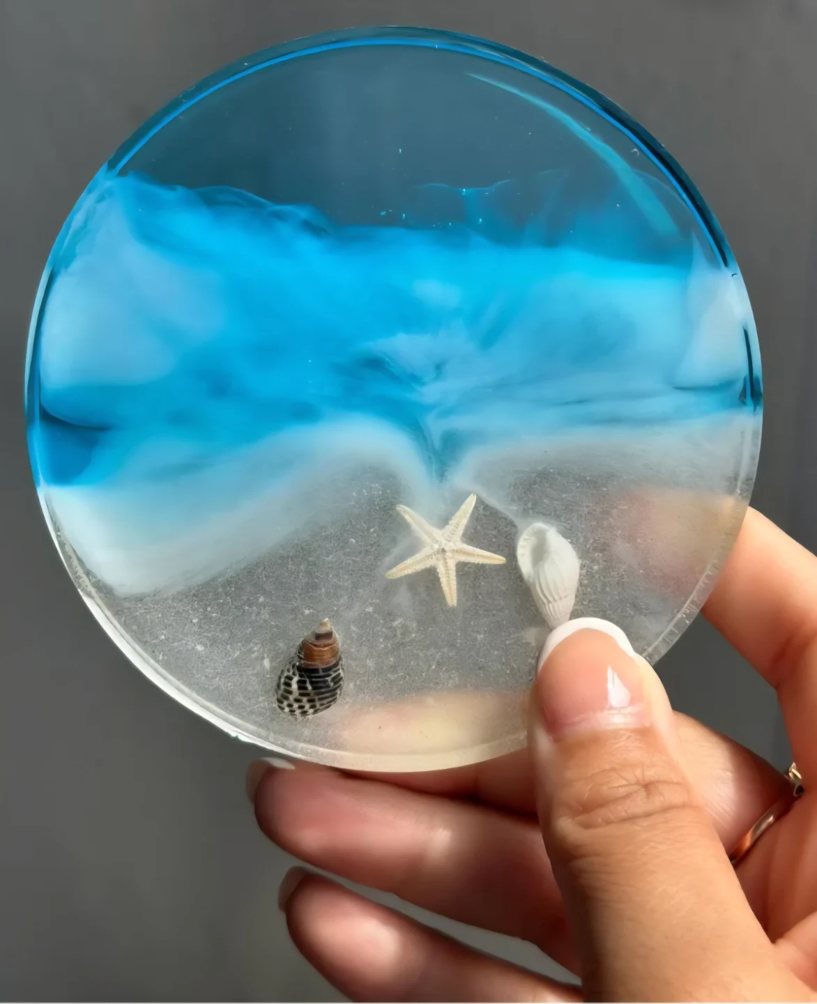 Resin Ocean Wave Coasters - Set of 4 - photo 4