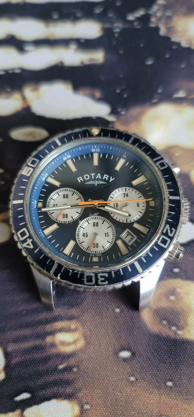 Rotary Aquaspeed Chronograph - Dolphin Standard  Watch Face Only