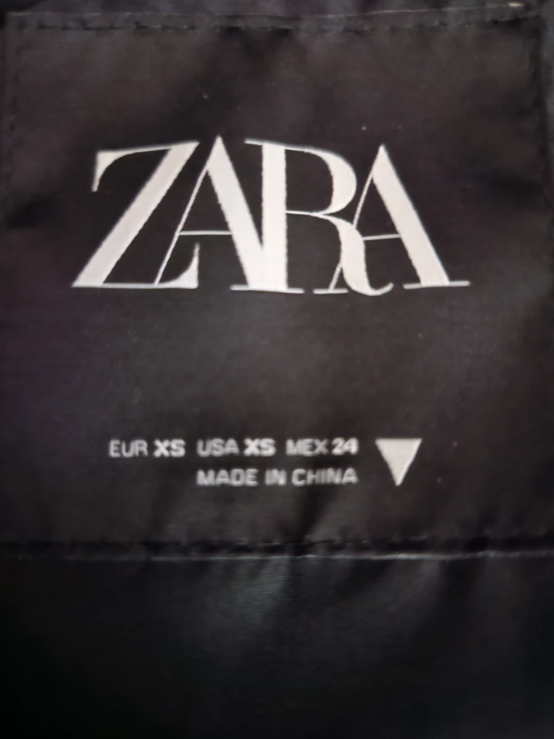 ZARA Black Faux Leather Puffer Vest - Size XS - photo 2