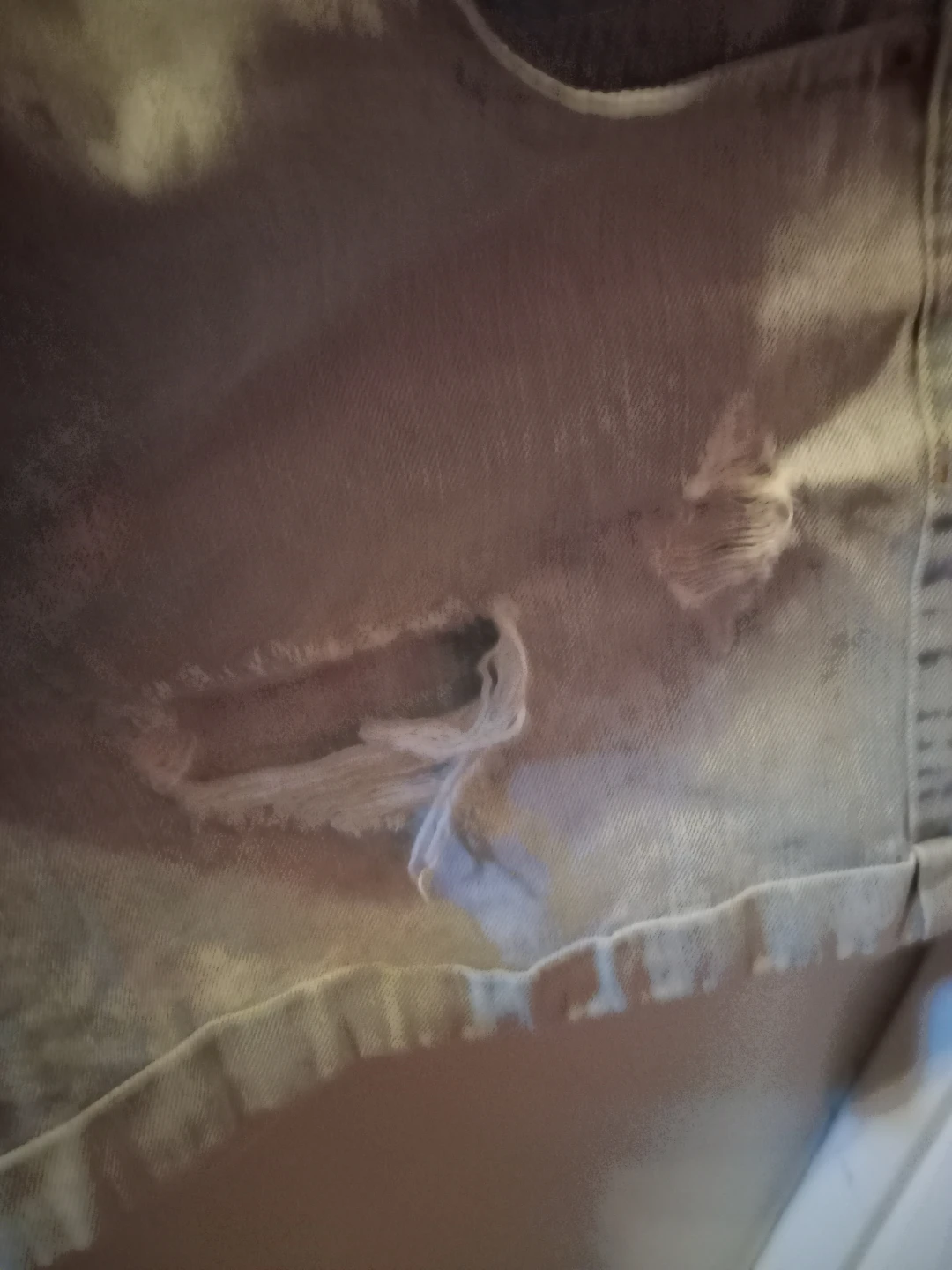 Forever 21 Ripped Denim Shorts - Size 27 - photo 4
