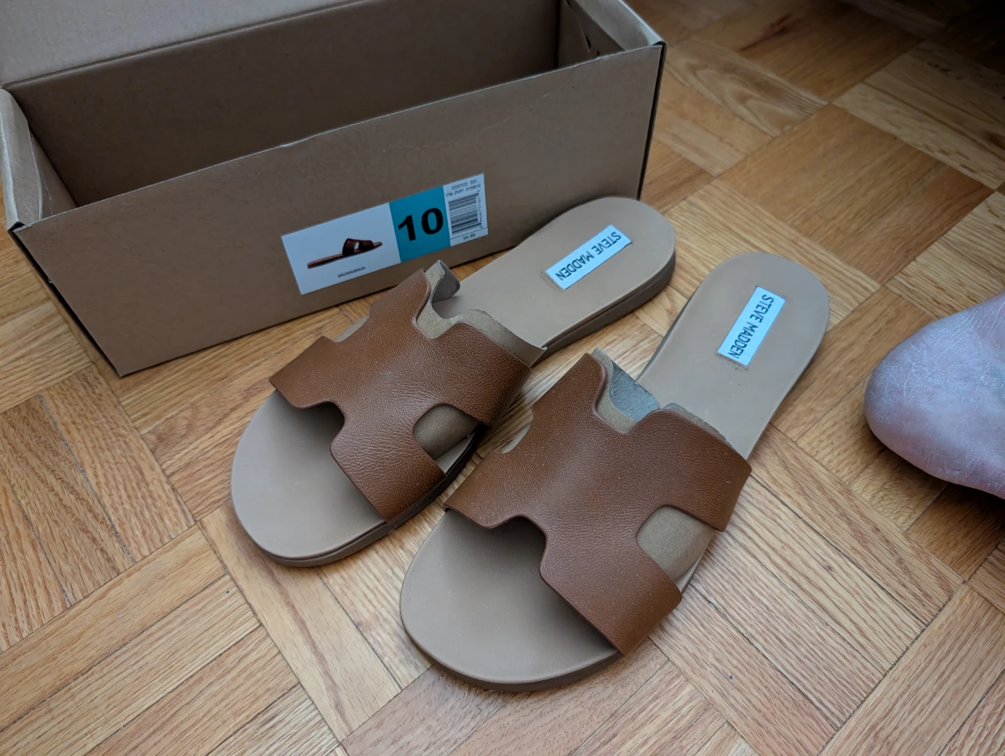 Steve Madden Women's Size 10 Brown Slide Sandals - photo 2