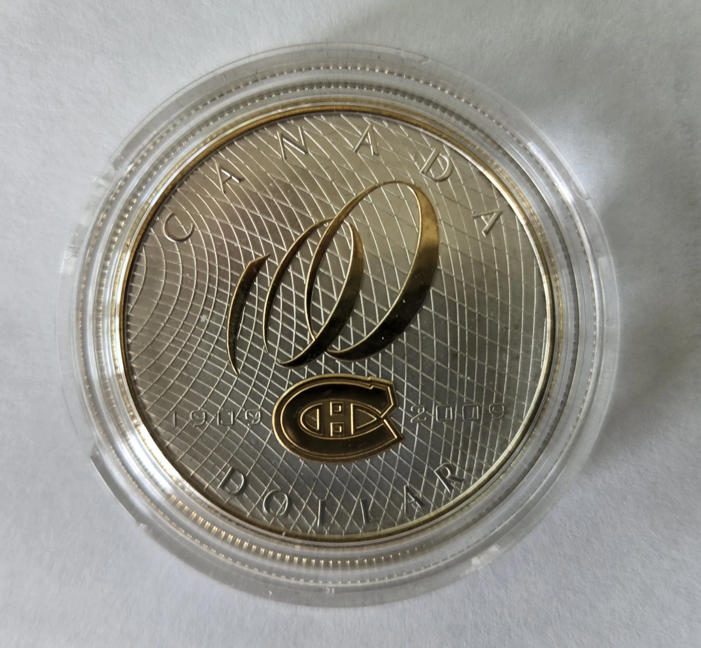 Montreal Canadiens 100th Anniversary Silver Dollar coin.