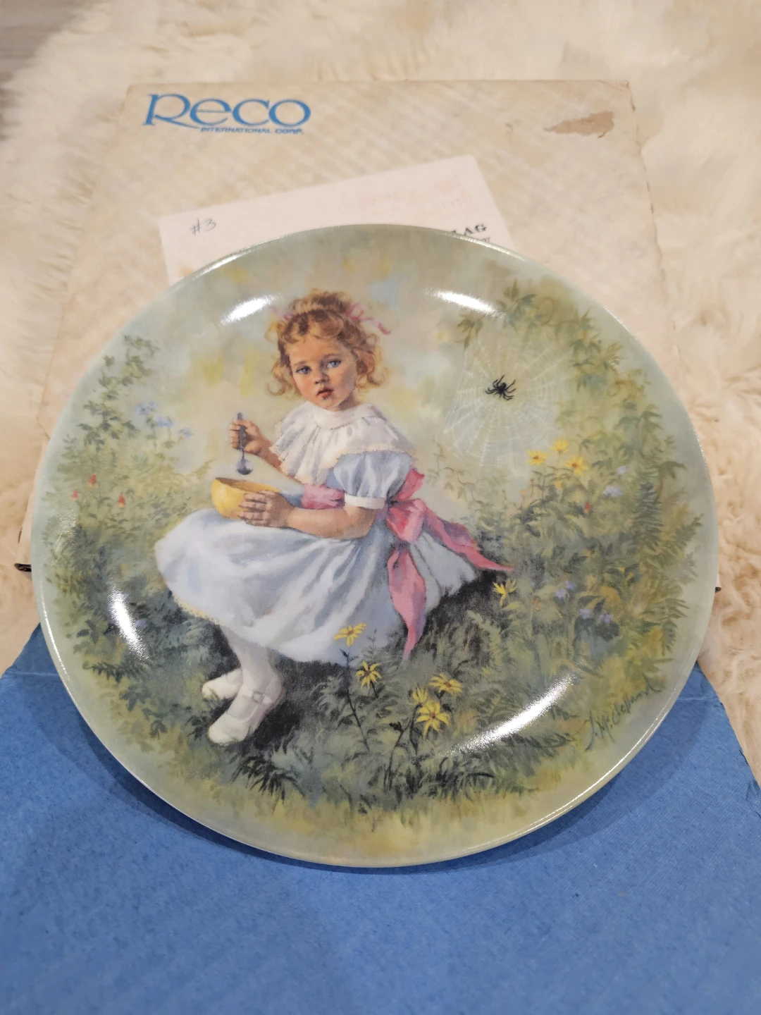 Reco "Little Miss Muffet" Collector Plate by John McClelland