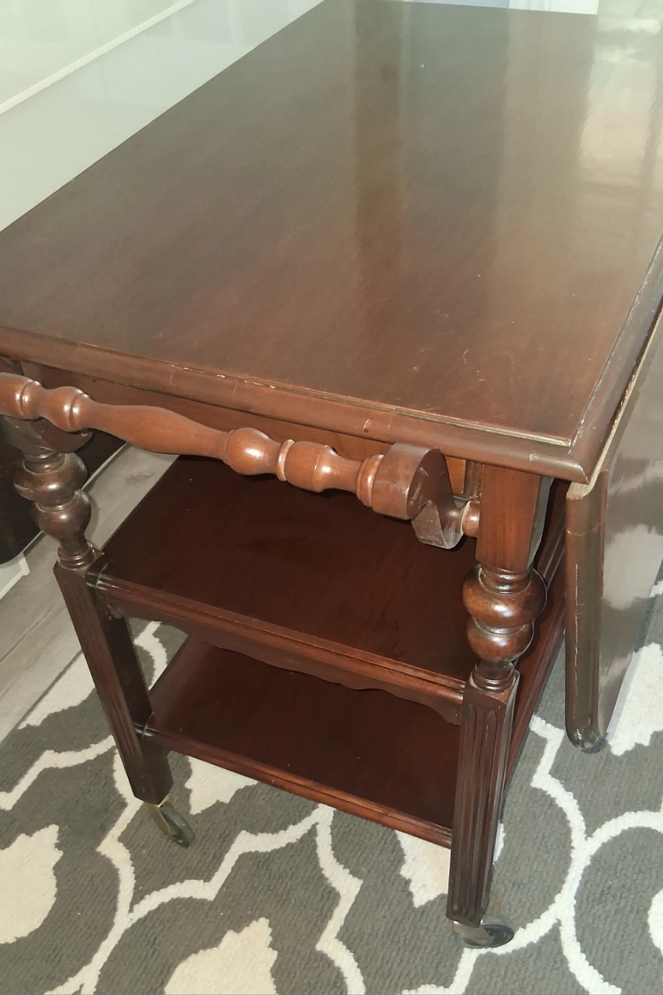 Drop Leaf Tea Cart vintage - photo 4