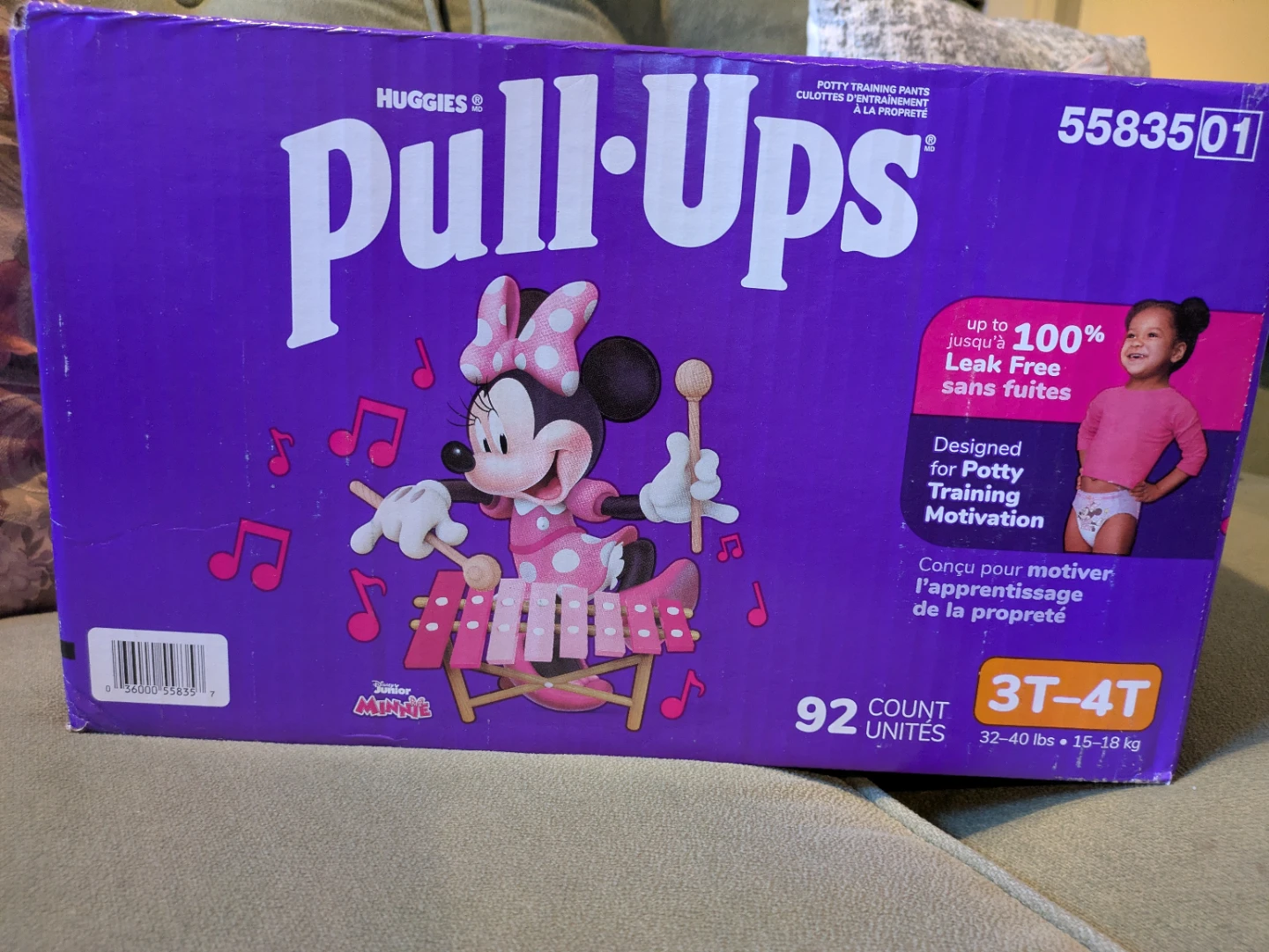 92 COUNT Huggies Pull-Ups Training Pants Size 3T-4T