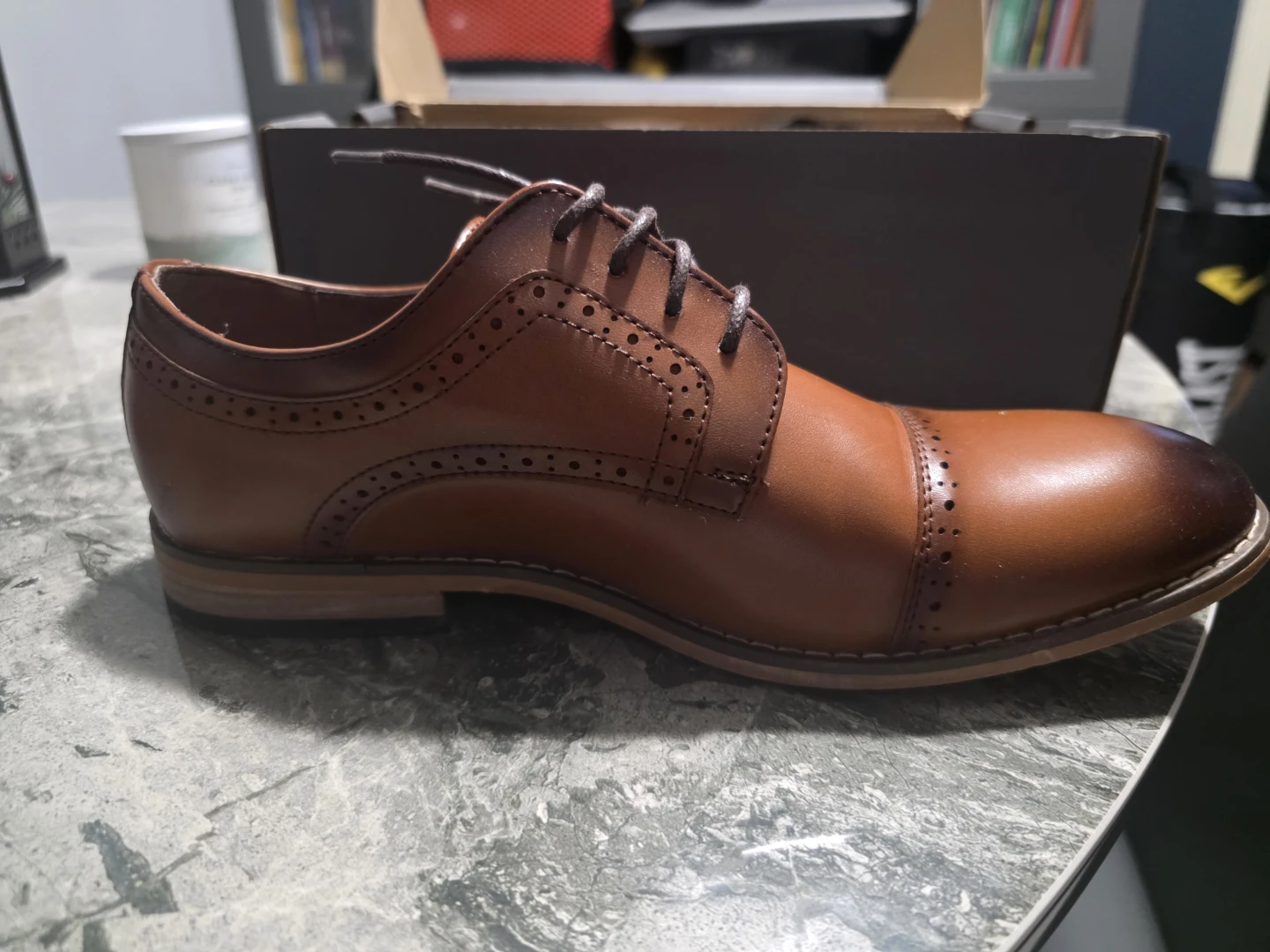 Stacy Adams Men's Brown Oxford Dress Shoes - photo 3