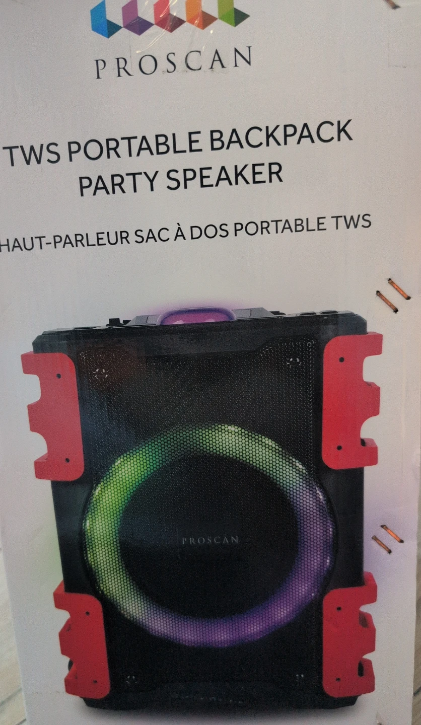 Proscan TWS Portable Backpack Party Speaker - photo 3