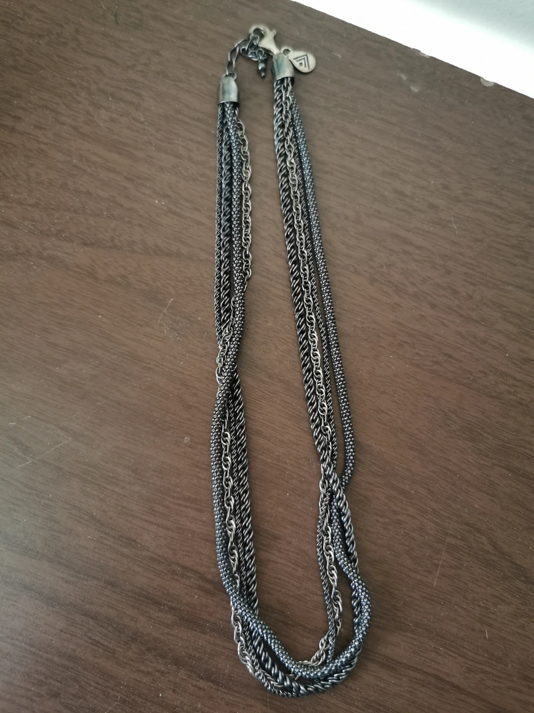 Silpada Sterling Silver Oxidized 4 Strand Rope Necklace N1719