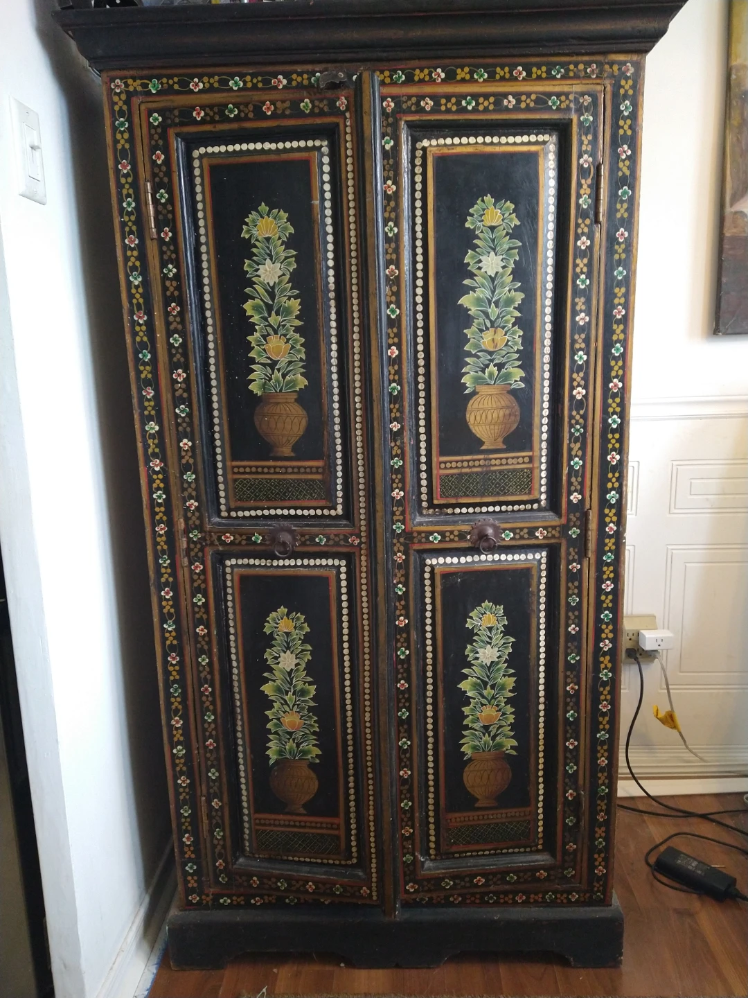 Vintage Hand-Painted Cabinet