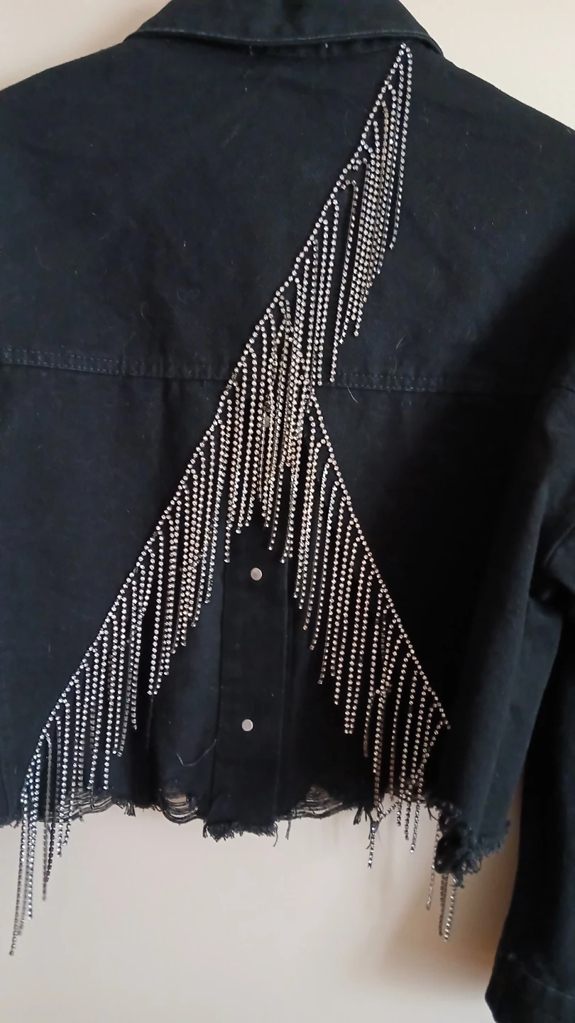 Ladies black denim jacket for $15.00 - photo 3