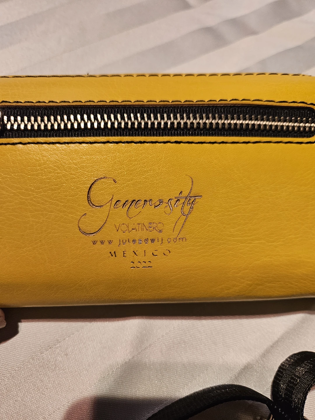 Jules Wijn Generosity Yellow Leather Crossbody Bag - photo 3
