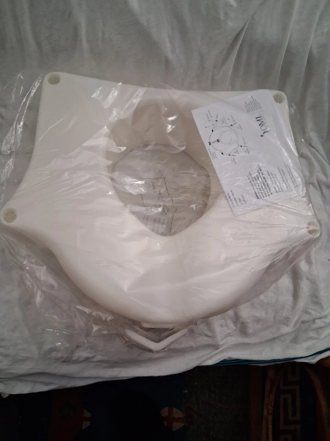DMI Hi-Riser Locking Toilet Seat with Padded Armrests - photo 2