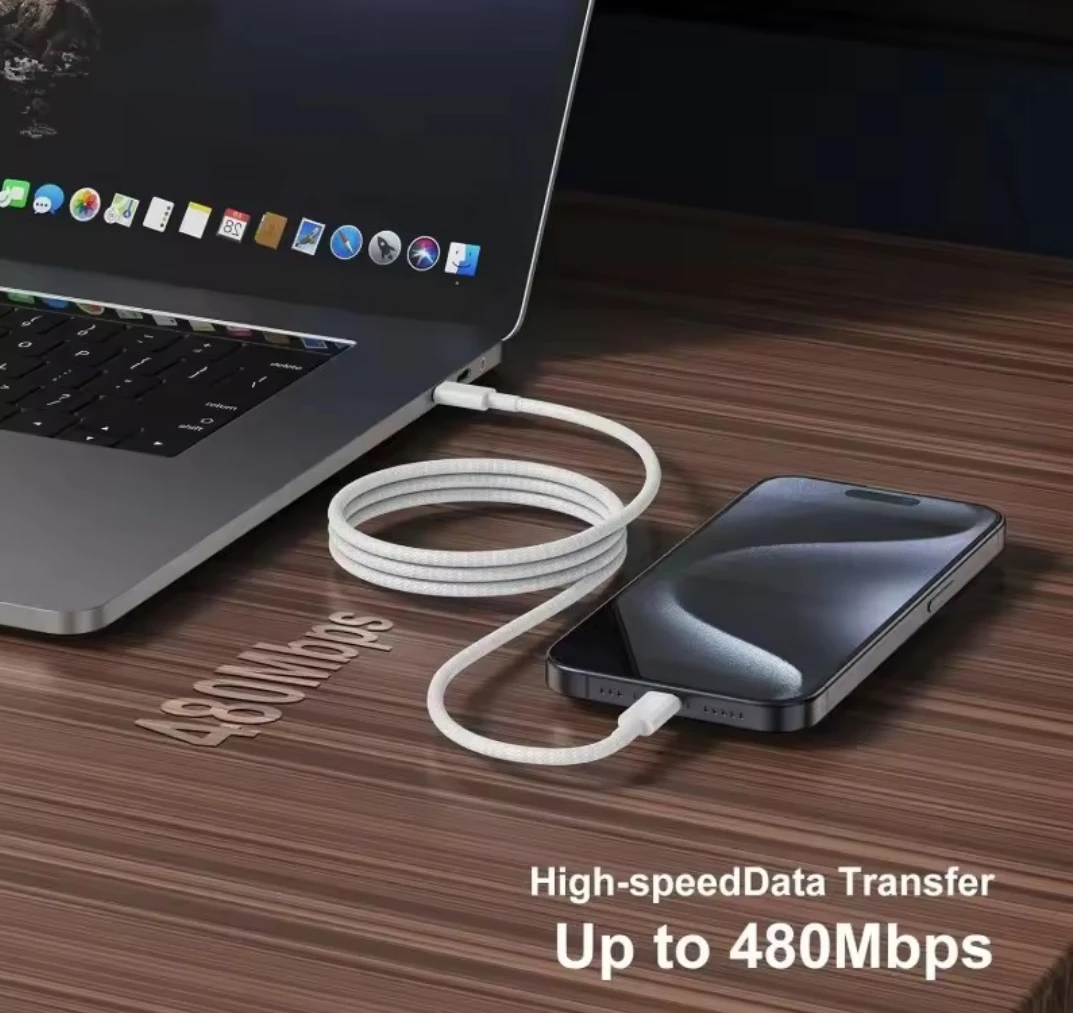 NWOP - Male USB-C to Male USB-C Fast Charge Data 1M Cable - photo 2