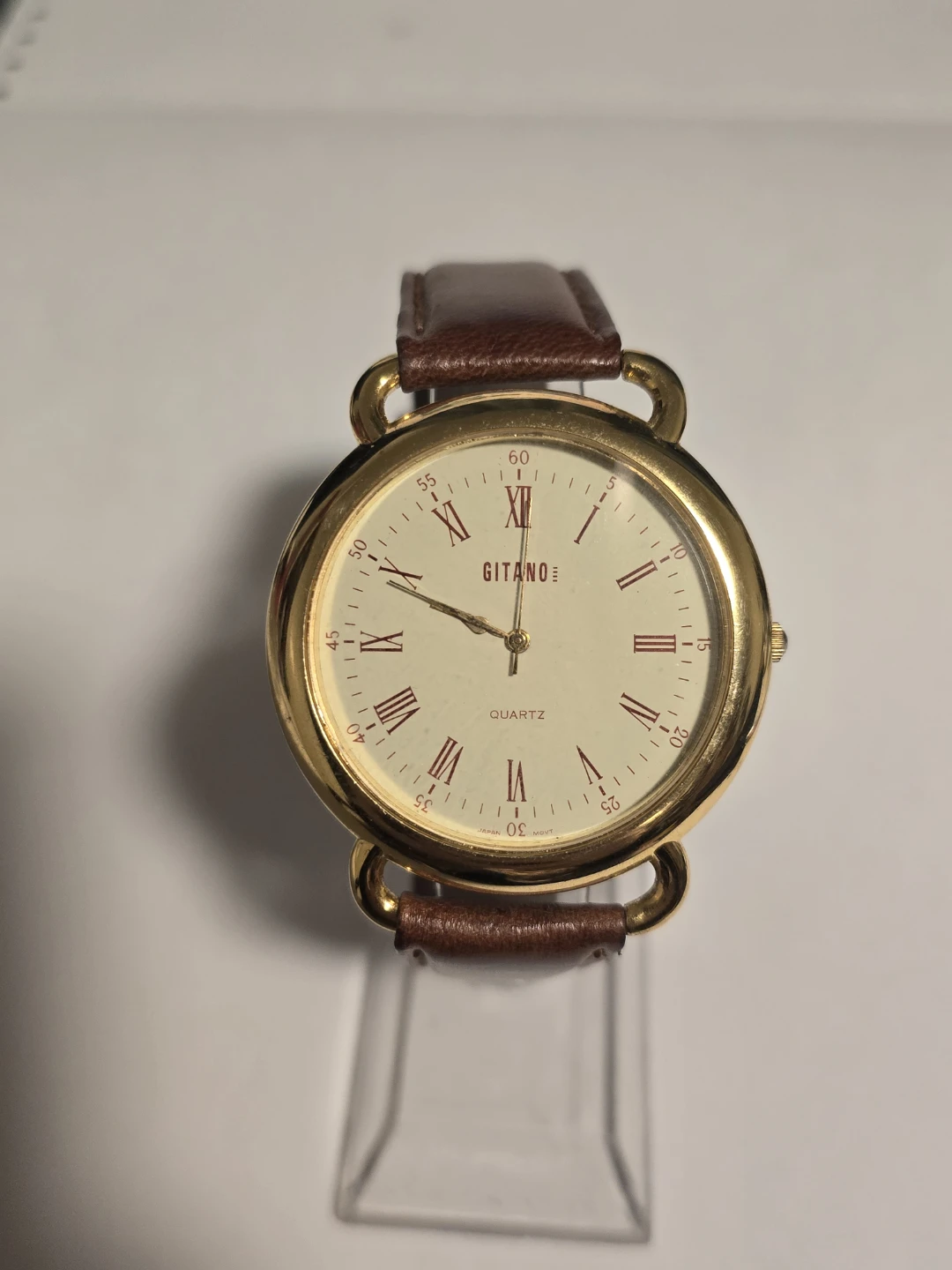 Very Large Round Gitano Quartz Watch 4.2cm case diameter
