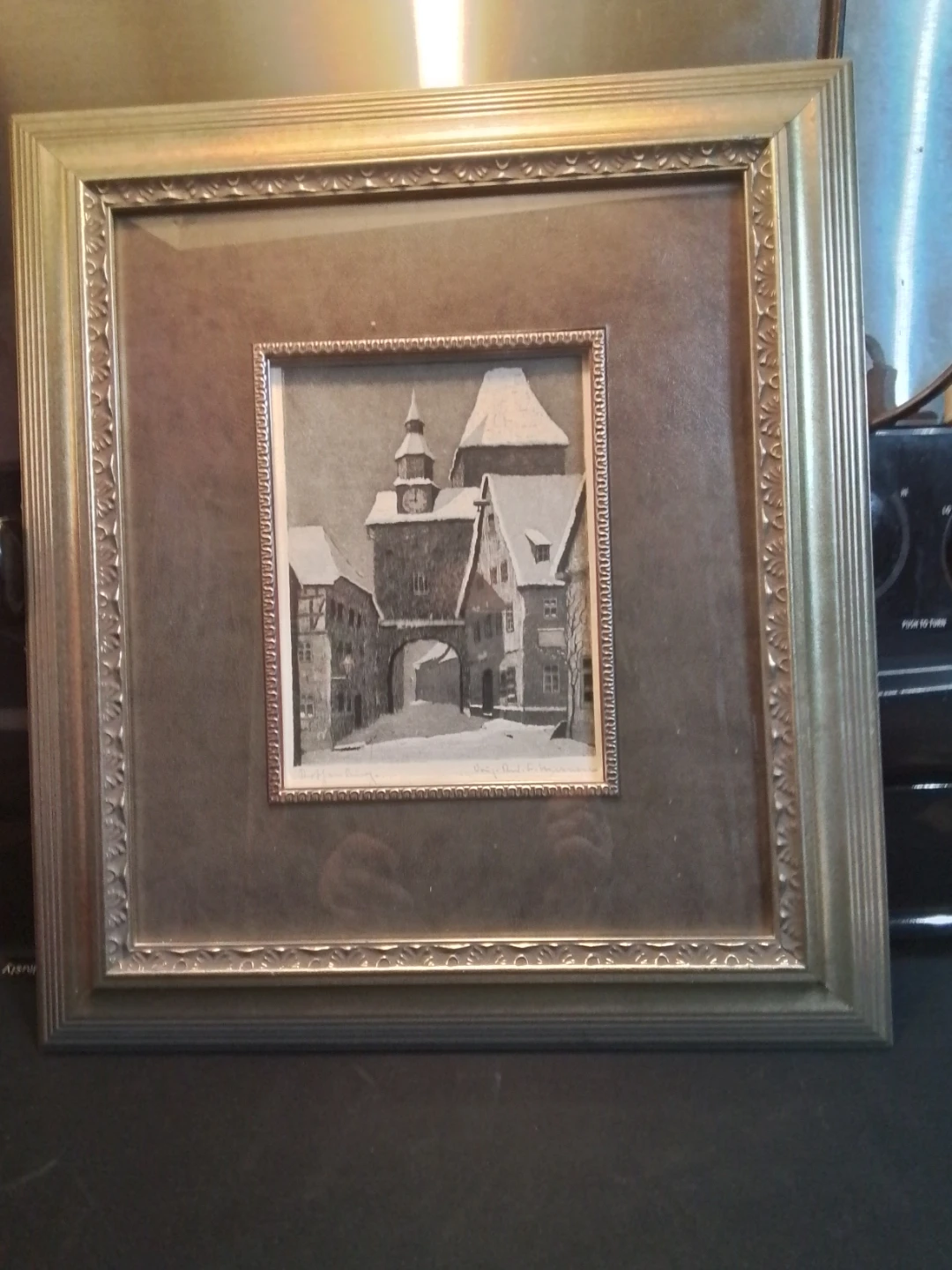 Lithograph by Hoffman Leiningen 15.5x17.5