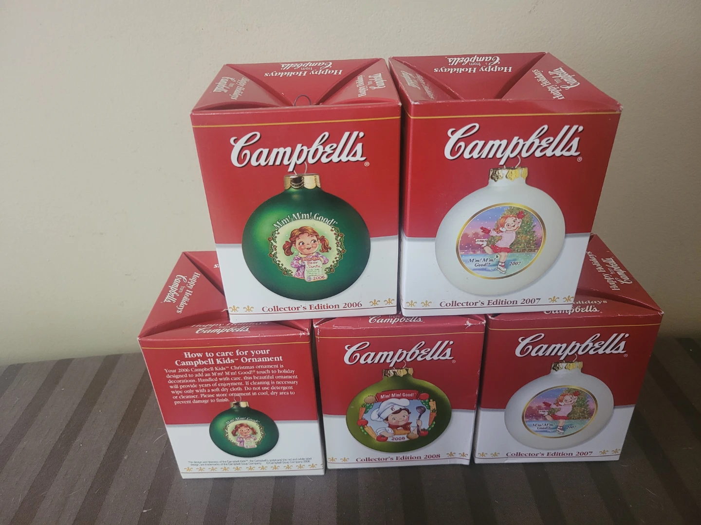 5 Campbell's Collector's Edition Christmas Ornaments - photo 5