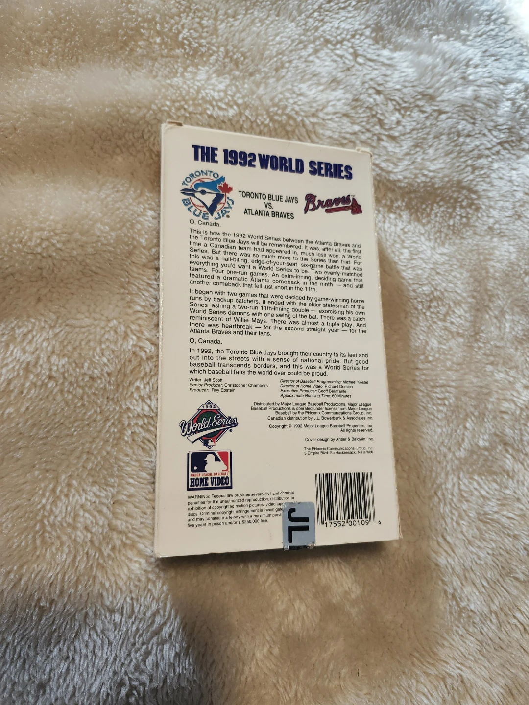 1992 World Series VHS Tape - Toronto Blue Jays vs. Atlanta - photo 2