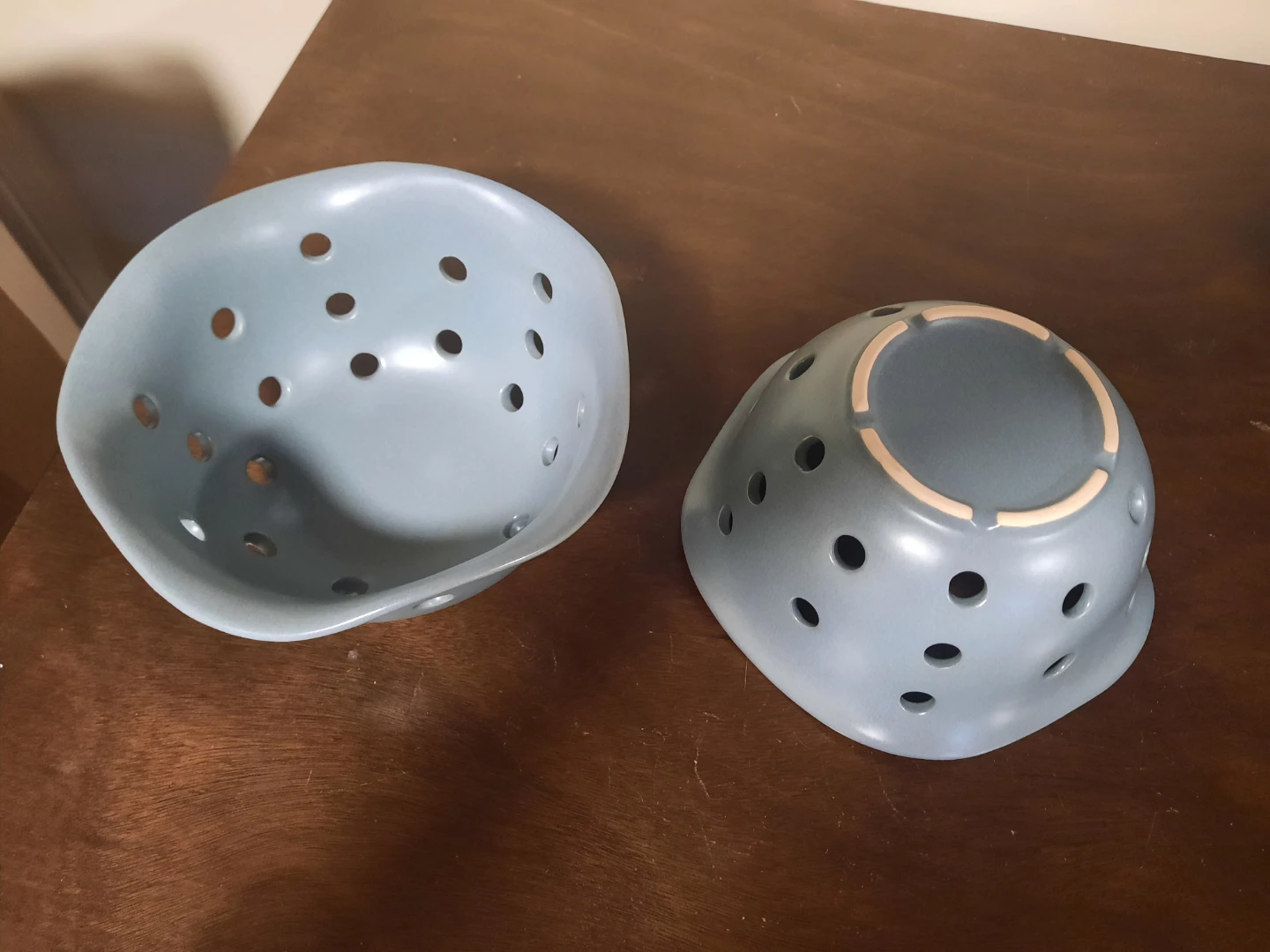 Ceramic Fruit Basket Set of 2 - Grey - photo 2