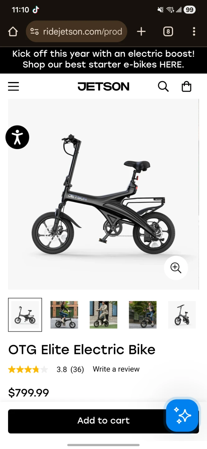 Jetson OTG Elite Electric Bike