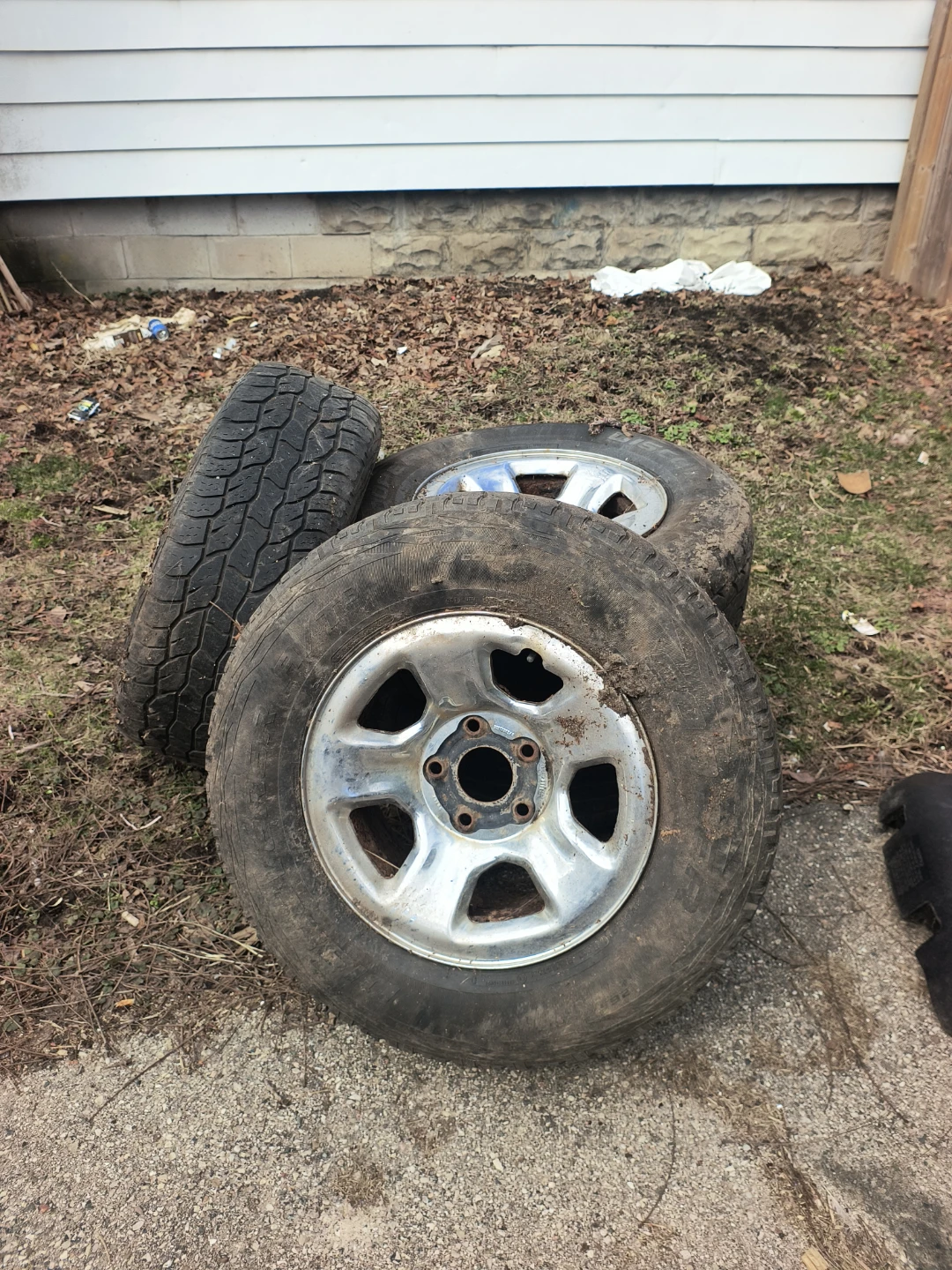 Set of 4 Used Tires with Rims