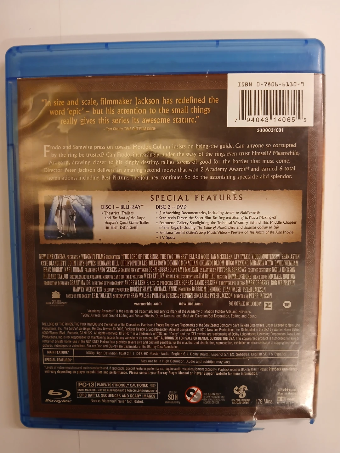 The Lord of the Rings: The Two Towers Blu-ray - photo 2