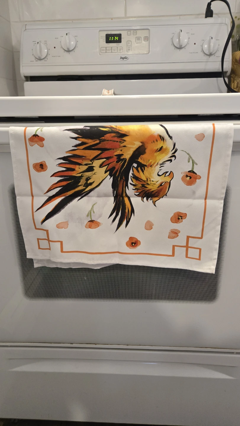 Vibrant Phoenix Tea Towel - photo 2