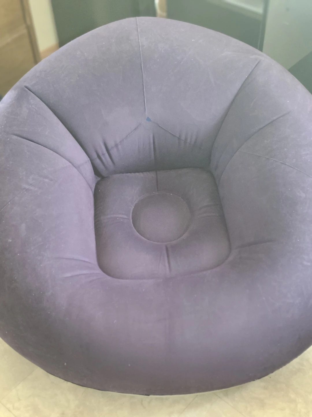 Inflatable Chair Blue gray