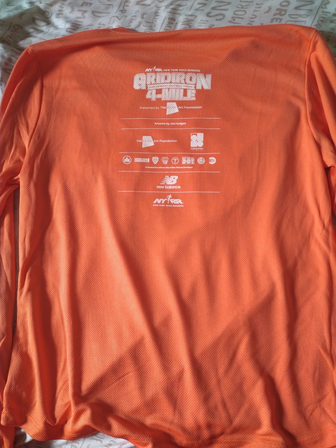 New Balance Women's Long Sleeve Gridiron 4-Mile Shirt Size L - photo 2
